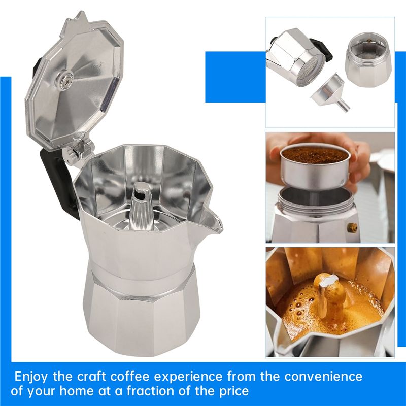 Moka Pot Stove - Mesin Kopi Italia A92P Moka Pot,