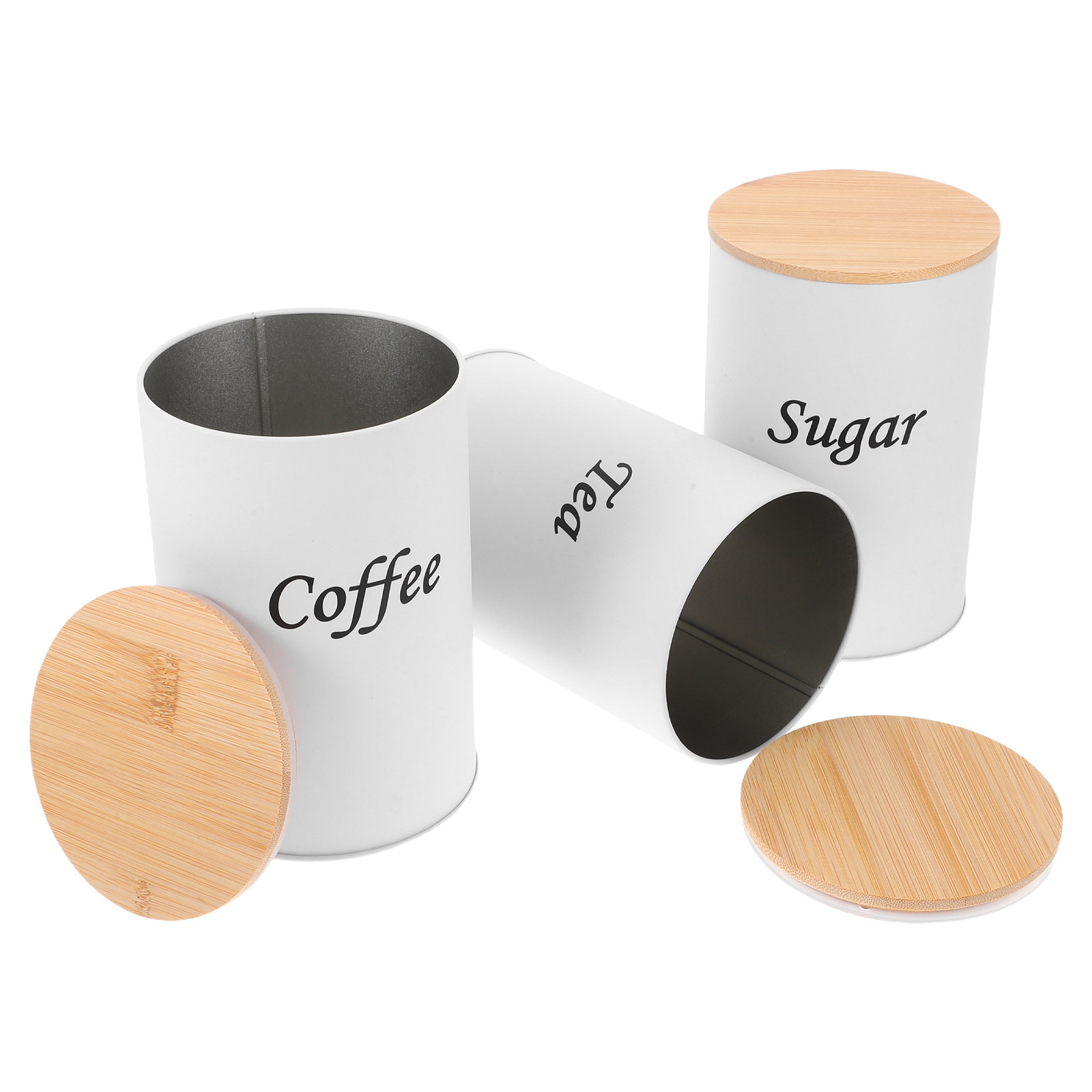 Coffee Tea Beans - 3 Buah Wadah Bulat Kedap Udara