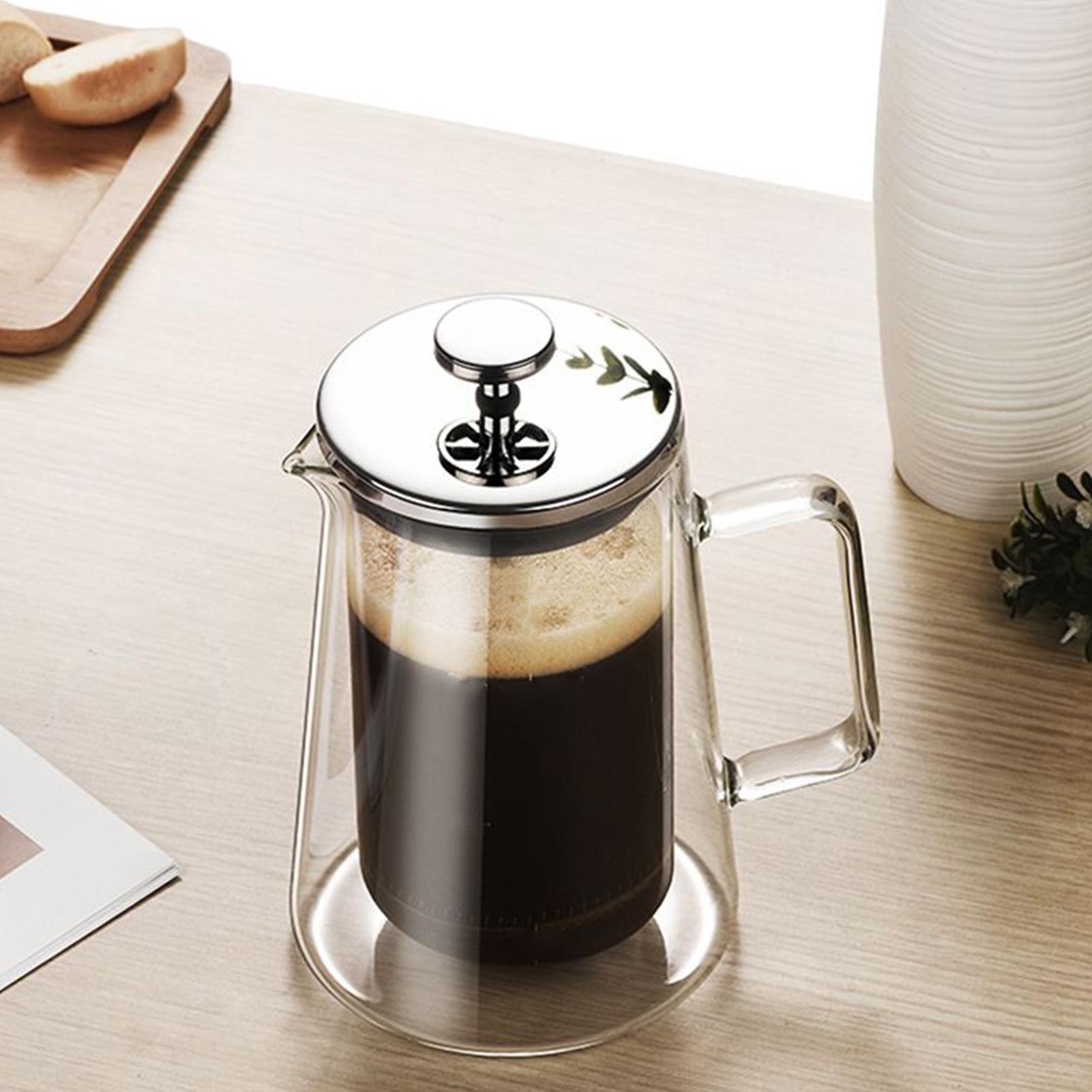 Coffee Tea Press - Teko Kopi Tekan Kaca Stainless Steel