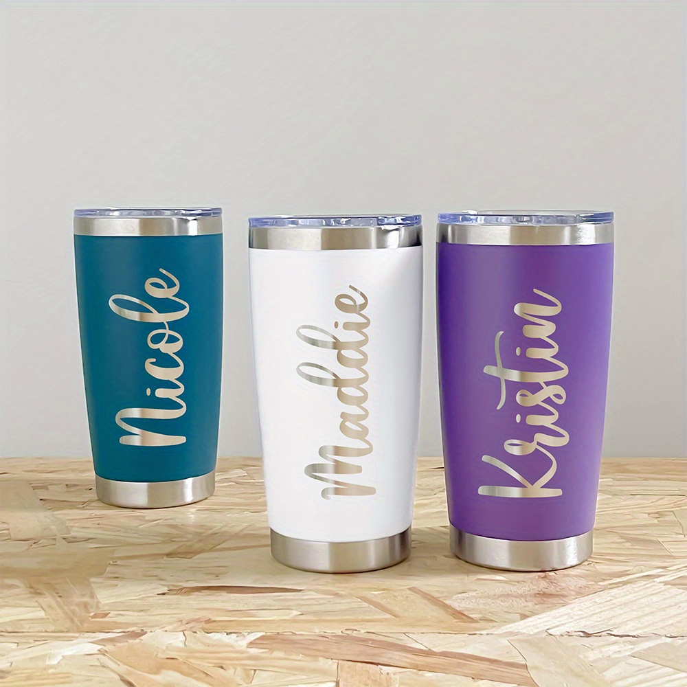 Coffee Tea Warmer - Tumbler Stainless Steel 20oz dengan Nama