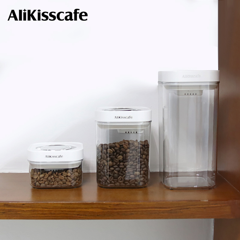 Coffee Tea Beans - AliKisscafe Wadah Penyimpanan Biji Kopi Toples