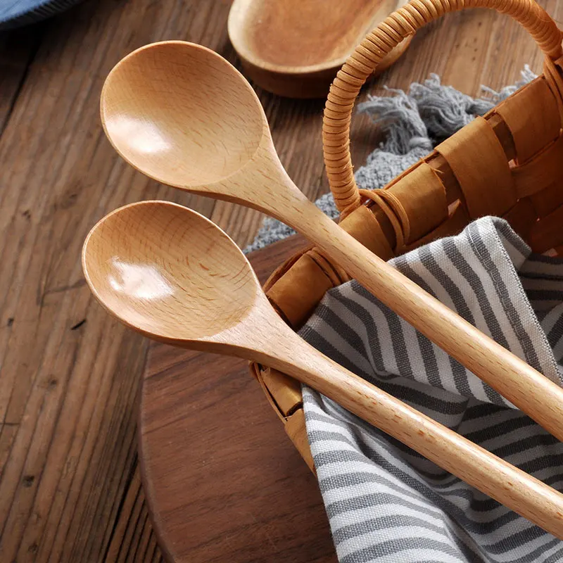 Tea Coffee Utensils - 1 Buah Sendok Kayu Peralatan Makan