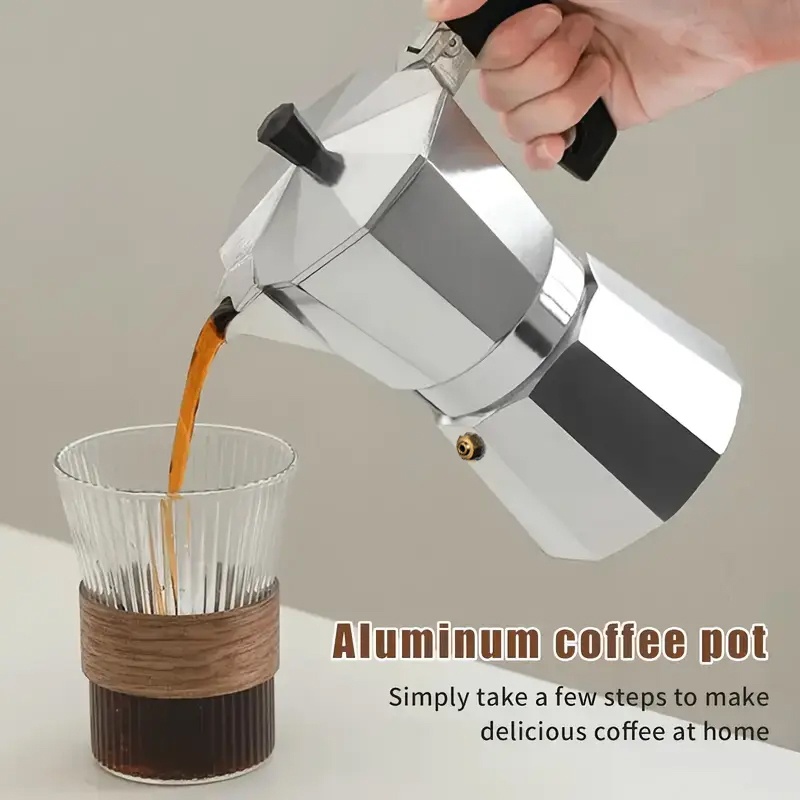 Moka Pot Stove - Moka Pot Aluminium Klasik 50-300ML Pembuat