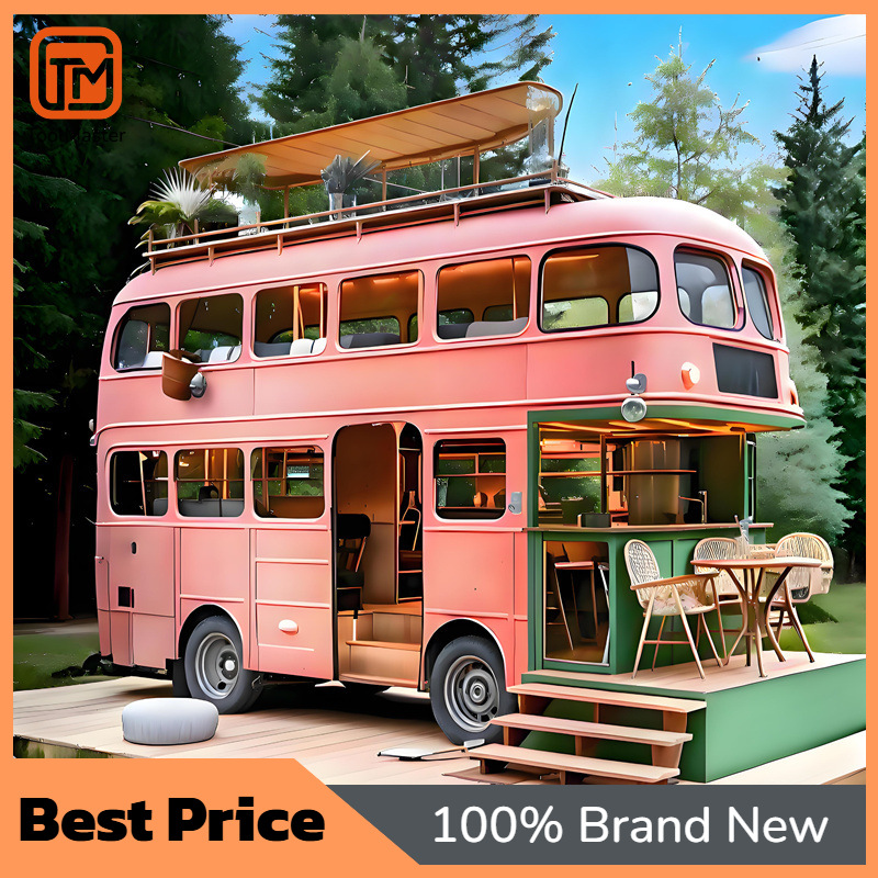 Coffee Tea Milk - 【Desain Baru】Gerobak Bus Tingkat Dua Besi
