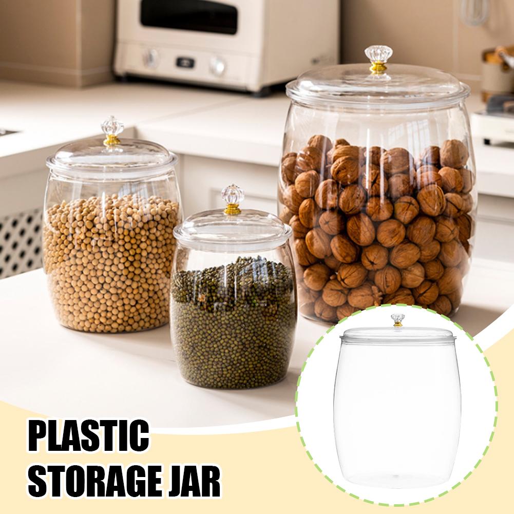 Coffee Tea Beans - Stoples Plastik Transparan Besar dengan Tutup