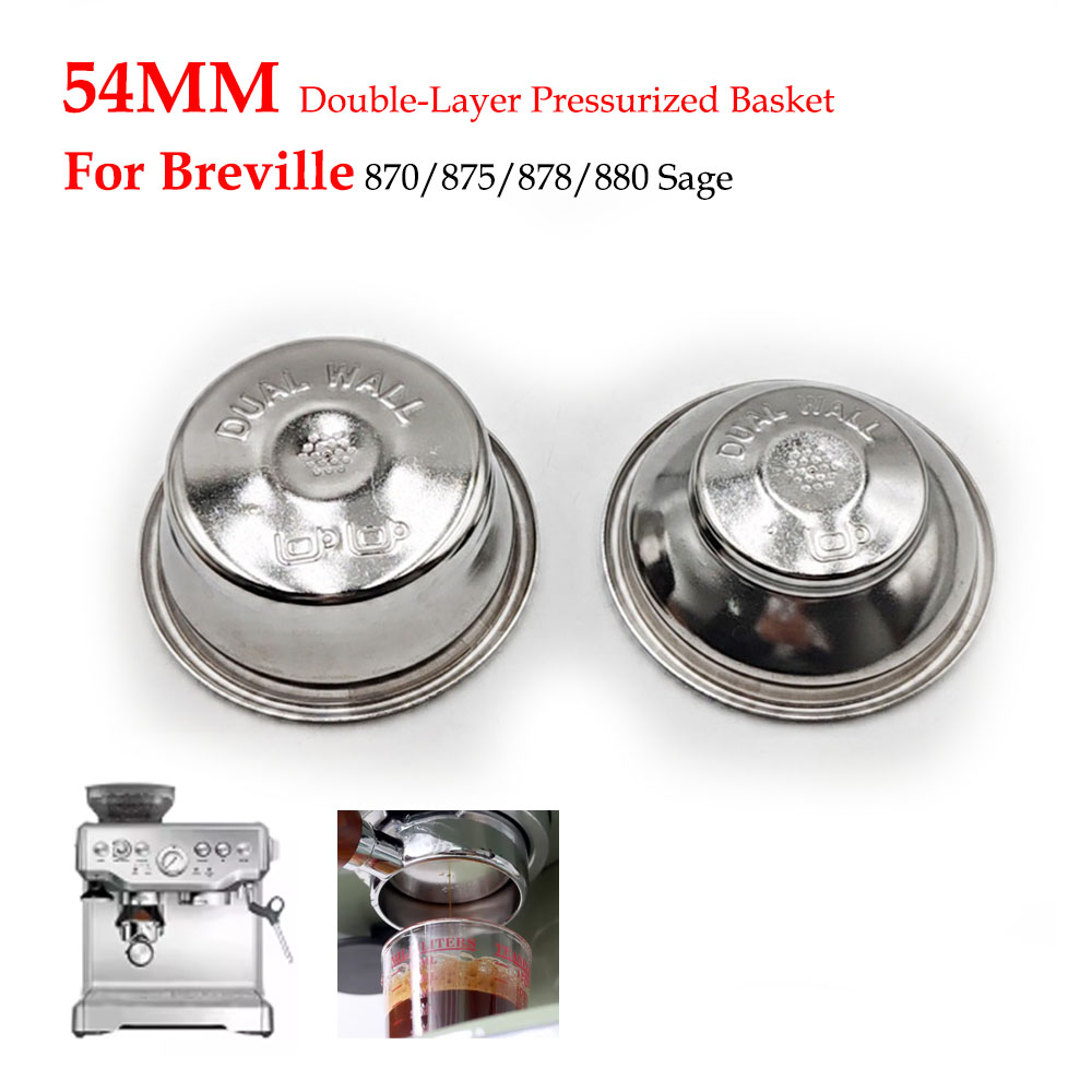 Coffee Tea Press - Keranjang Filter Bertekanan Dua Lapis 54Mm