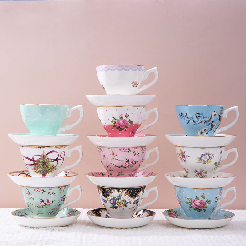 Tea And Coffee Kettle - 1pc Set Cangkir Kopi Keramik Prancis
