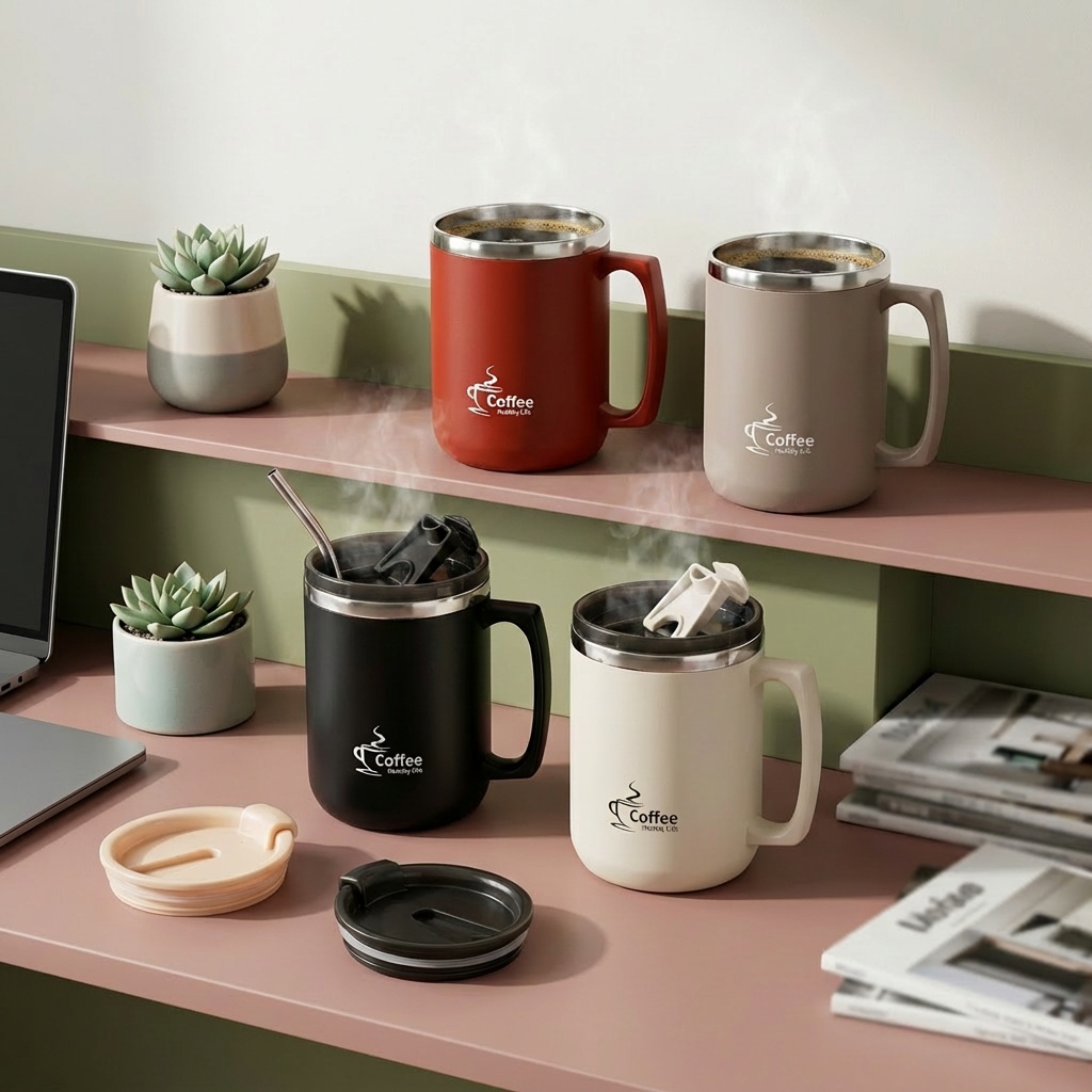 Mug Kopi Termal Portabel denga - Coffee Tea Tumbler ulasan dan harga