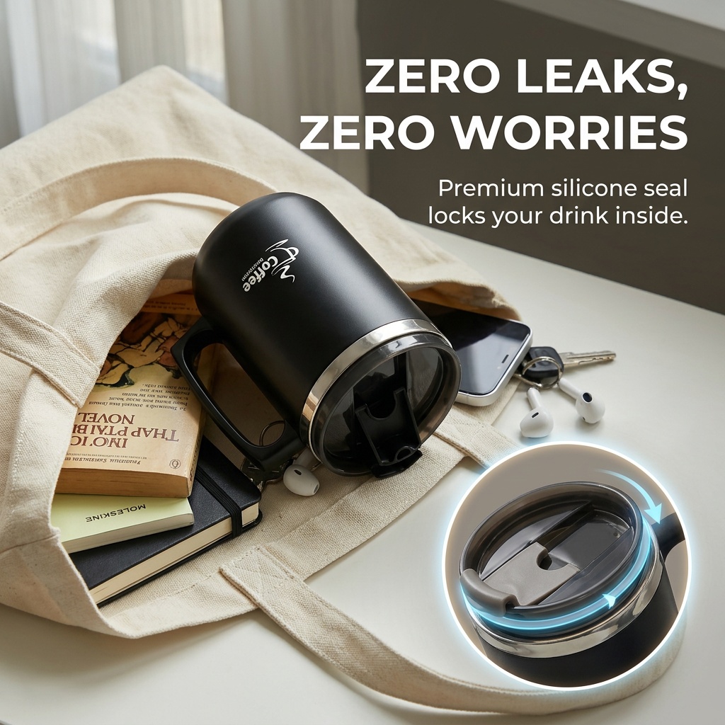 Mug Kopi Termal Portabel denga - Coffee Tea Tumbler ulasan dan harga
