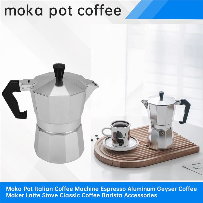 Mesin Kopi Italia A92P Moka Po - Moka Pot Stove ulasan dan harga