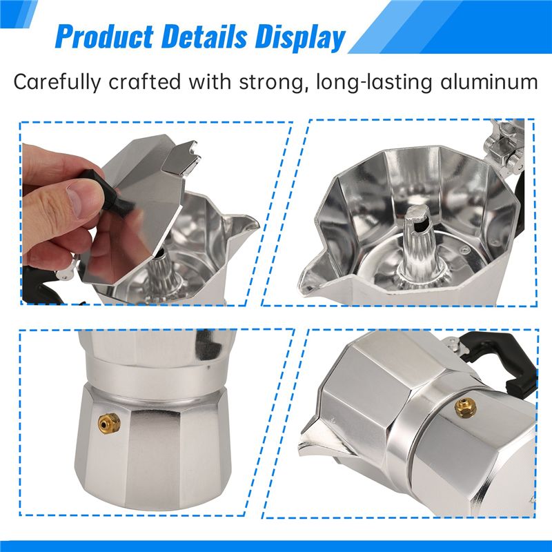 Mesin Kopi Italia A92P Moka Po - Moka Pot Stove ulasan dan harga