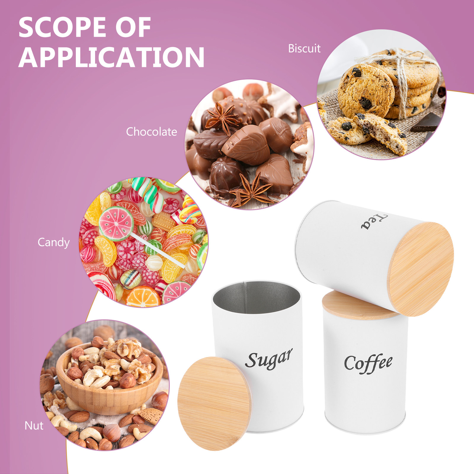 3 Buah Wadah Bulat Kedap Udara - Coffee Tea Beans ulasan dan harga