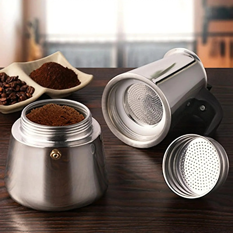 6 Cangkir Mocha Pot Pembuat Ko - Moka Pot Stove ulasan dan harga
