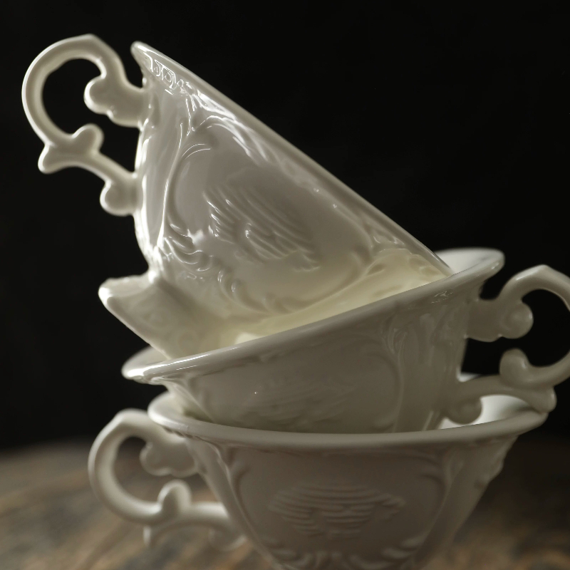 Cangkir keramik iris retro Pra - Tea Coffee Utensils ulasan dan harga