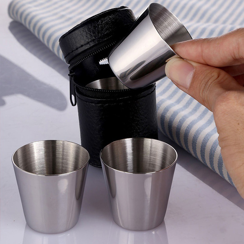 Cangkir Mini Stainless Steel,  - Coffee Tea Sugar Canister Set ulasan dan harga