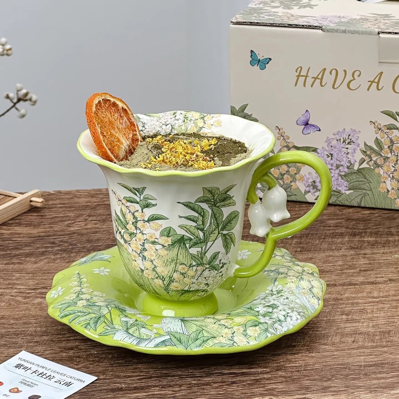 Set teh sore bermotif bunga li - Tea And Coffee Kettle ulasan dan harga