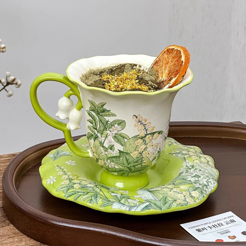 Set teh sore bermotif bunga li - Tea And Coffee Kettle ulasan dan harga