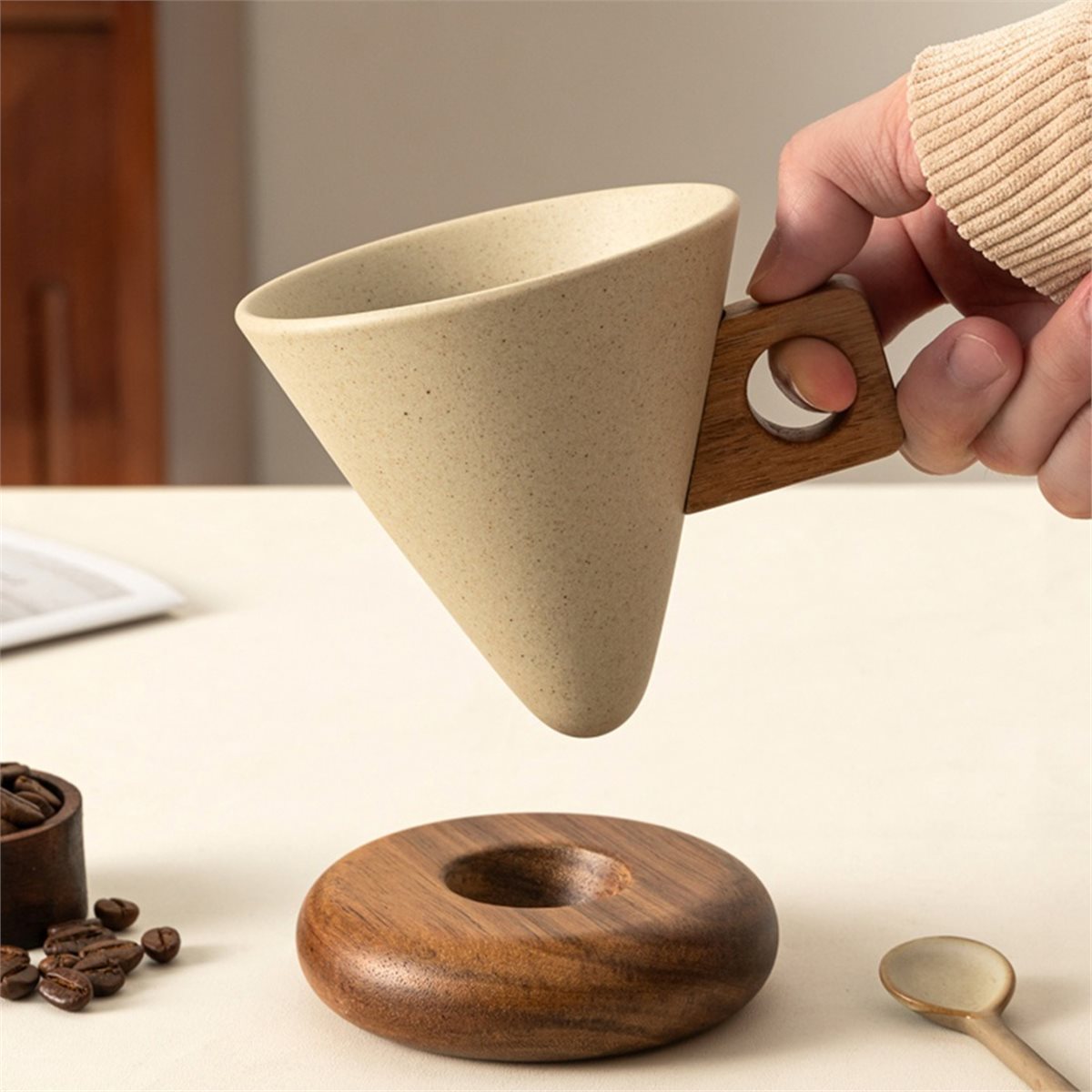 Set Cangkir Kopi Keramik & Sen - Coffee & Tea - Pastry Góc Xanh ulasan dan harga