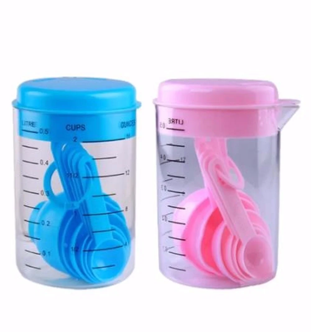 7 Buah/Set Gelas Ukur Plastik  - Tea Coffee Utensils ulasan dan harga