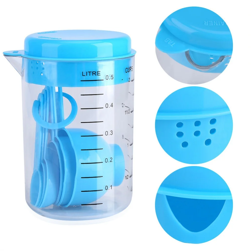 7 Buah/Set Gelas Ukur Plastik  - Tea Coffee Utensils ulasan dan harga