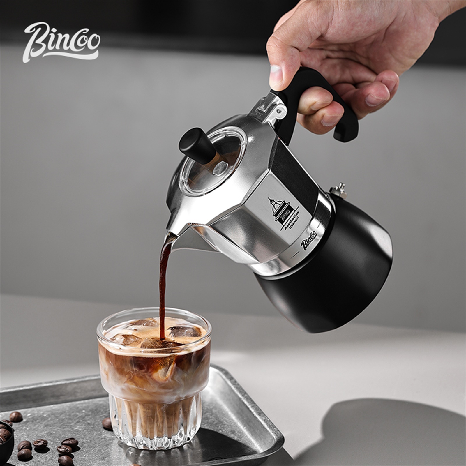 BINCOO Teko Moka Katup Ganda,  - Moka Pot Stove ulasan dan harga