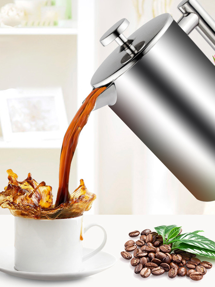 Pembuat kopi tekan Perancis ka - Coffee Tea Press ulasan dan harga