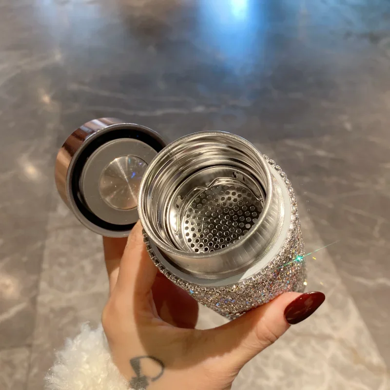 Cangkir Termos Portabel Bling  - Coffee Tea Tumbler ulasan dan harga
