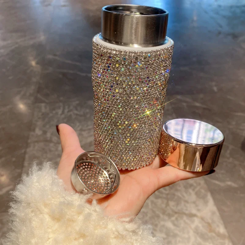 Cangkir Termos Portabel Bling  - Coffee Tea Tumbler ulasan dan harga