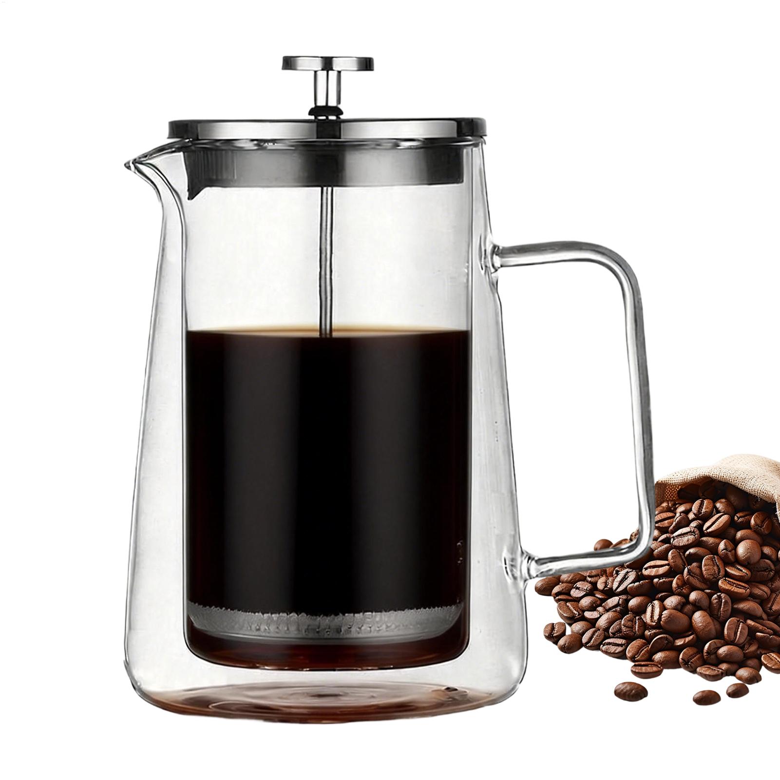 Teko Kopi Tekan Kaca Stainless - Coffee Tea Press ulasan dan harga
