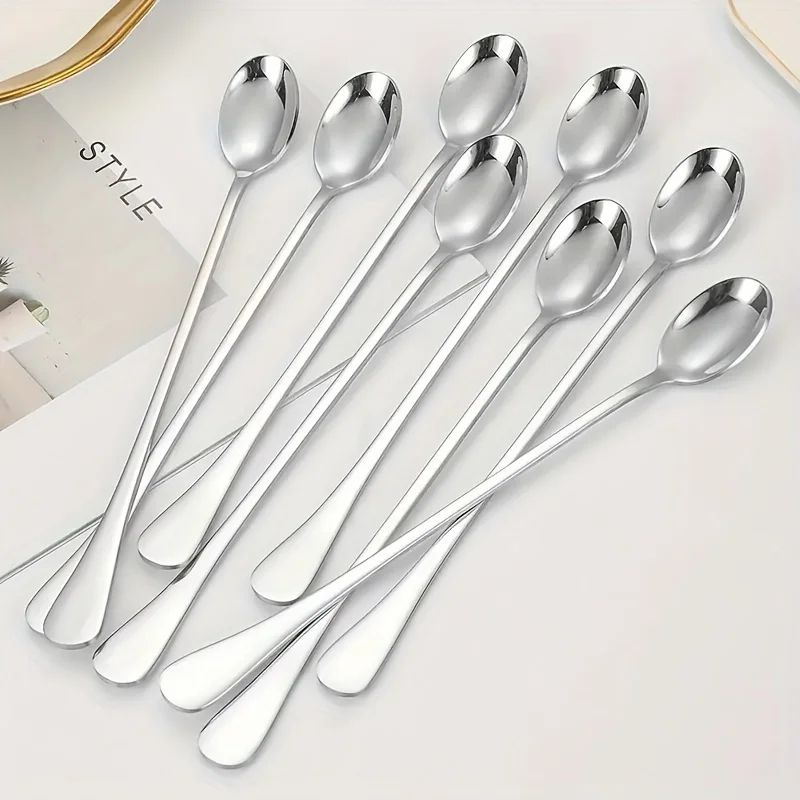 Set Sendok Gagang Panjang Baja - Tea Coffee Utensils ulasan dan harga