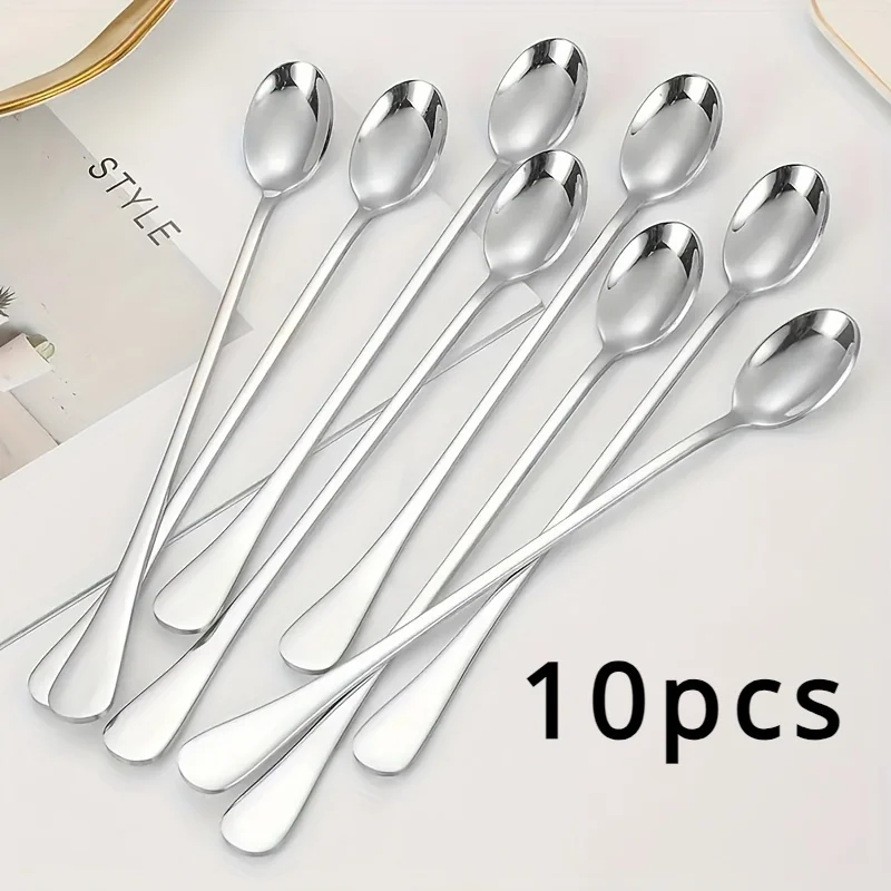 Set Sendok Gagang Panjang Baja - Tea Coffee Utensils ulasan dan harga