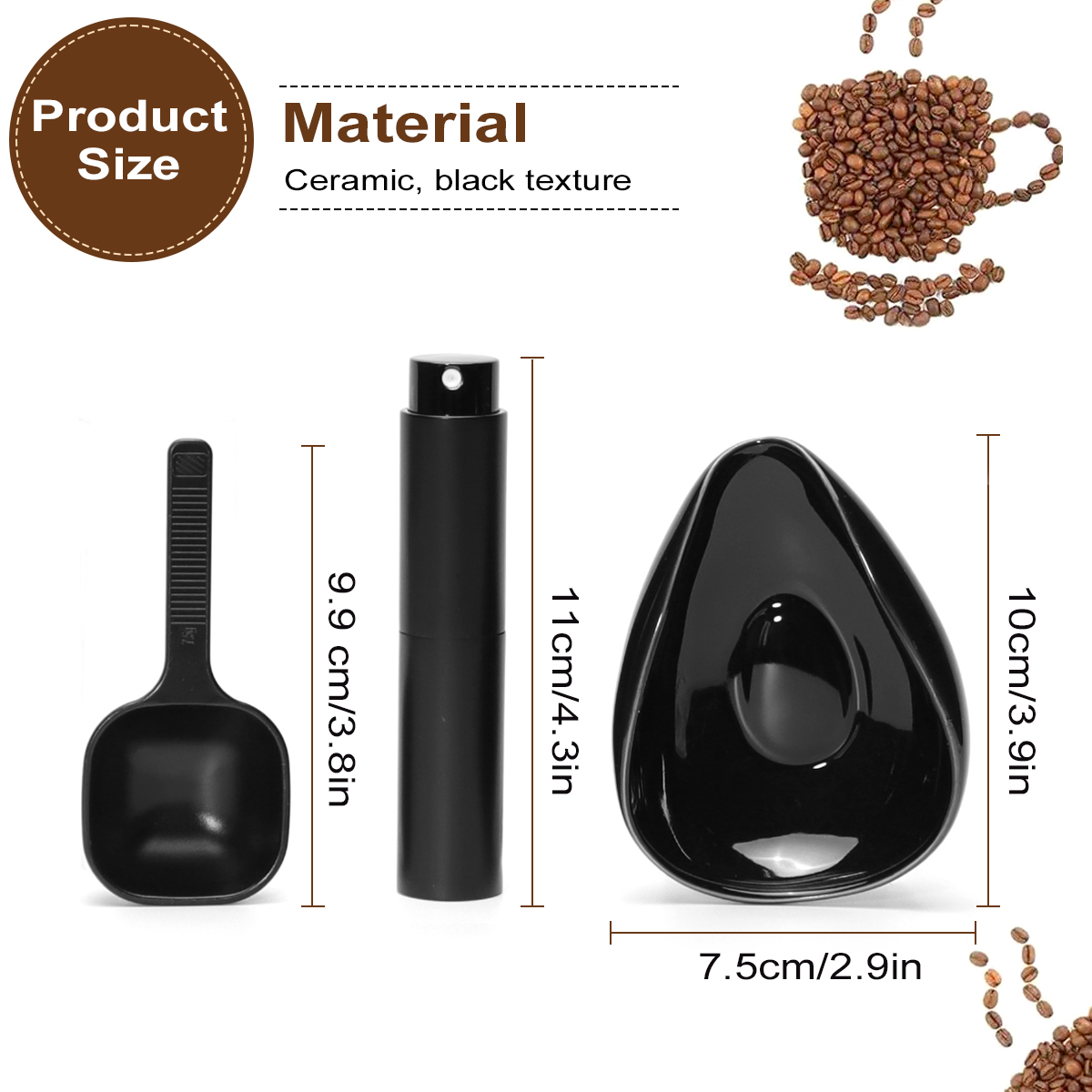 Leeseph Set cangkir dosis biji - Coffee Tea Beans ulasan dan harga
