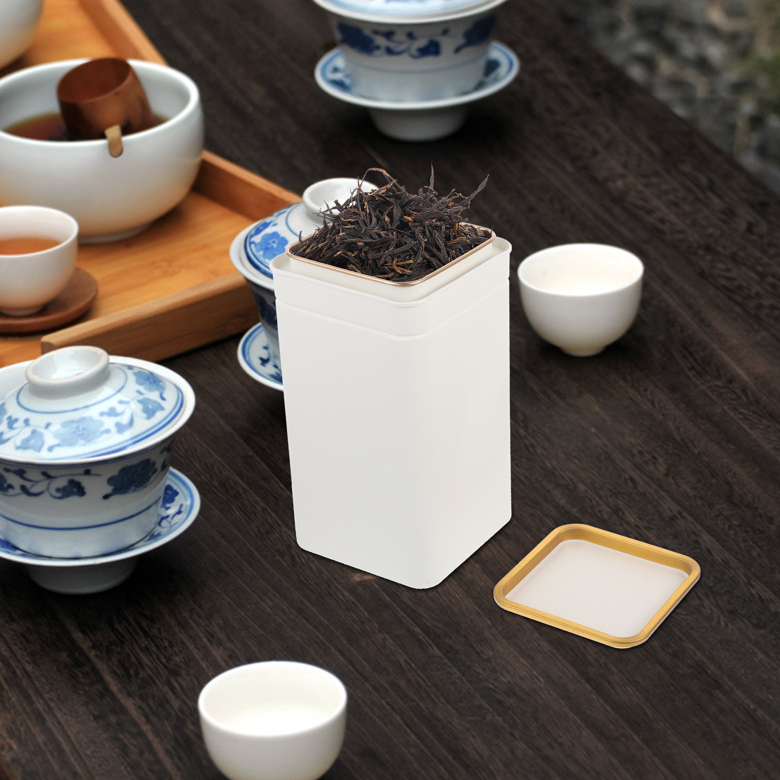 1 buah wadah teh berbahan tima - Coffee Tea Sugar Canister Set ulasan dan harga
