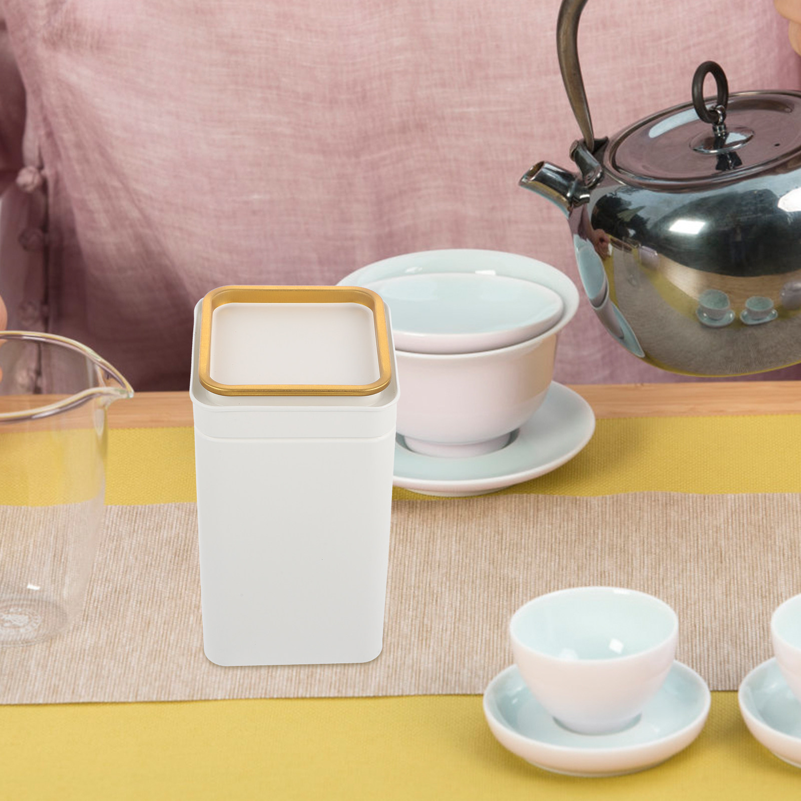 1 buah wadah teh berbahan tima - Coffee Tea Sugar Canister Set ulasan dan harga
