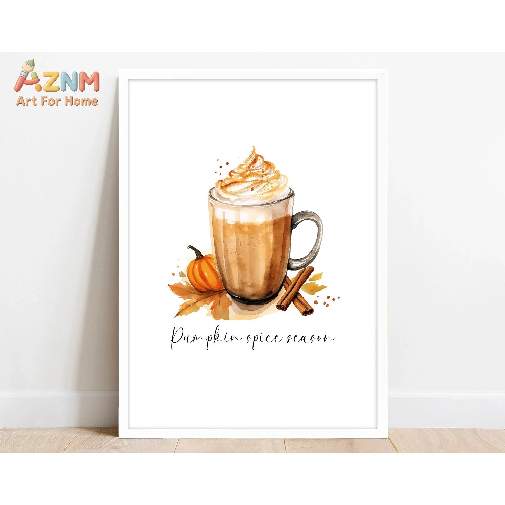 1 buah Poster Cetak Pumpkin Sp - Coffee Tea Milk ulasan dan harga