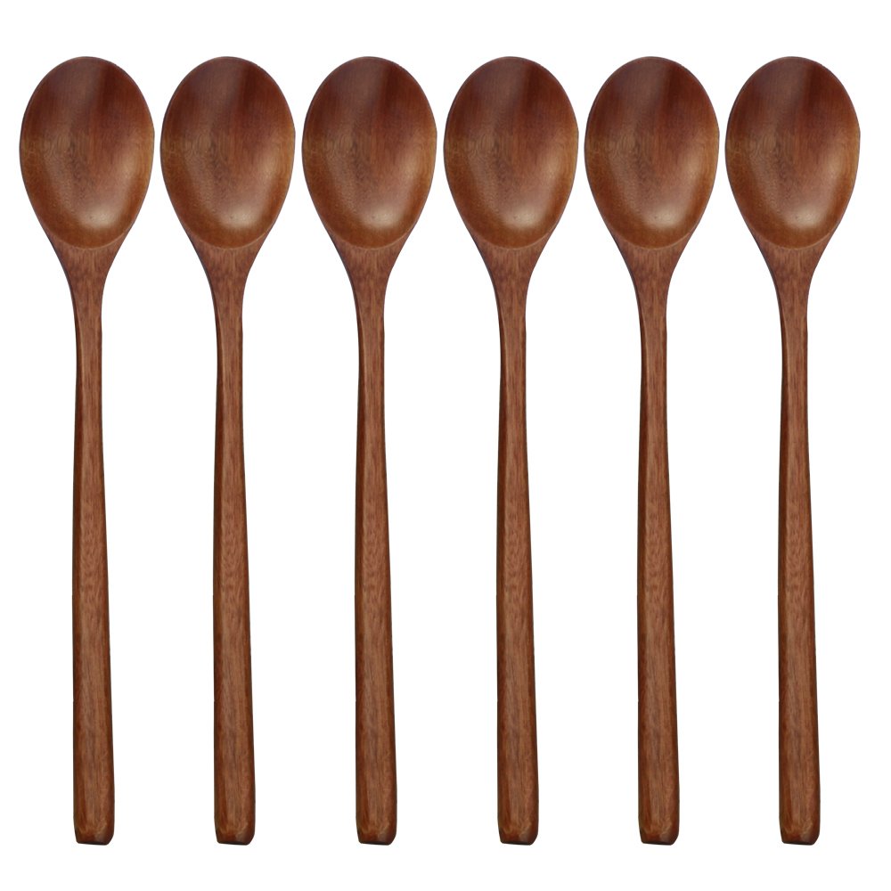 6 Buah Sendok Kayu Peralatan M - Tea Coffee Utensils ulasan dan harga