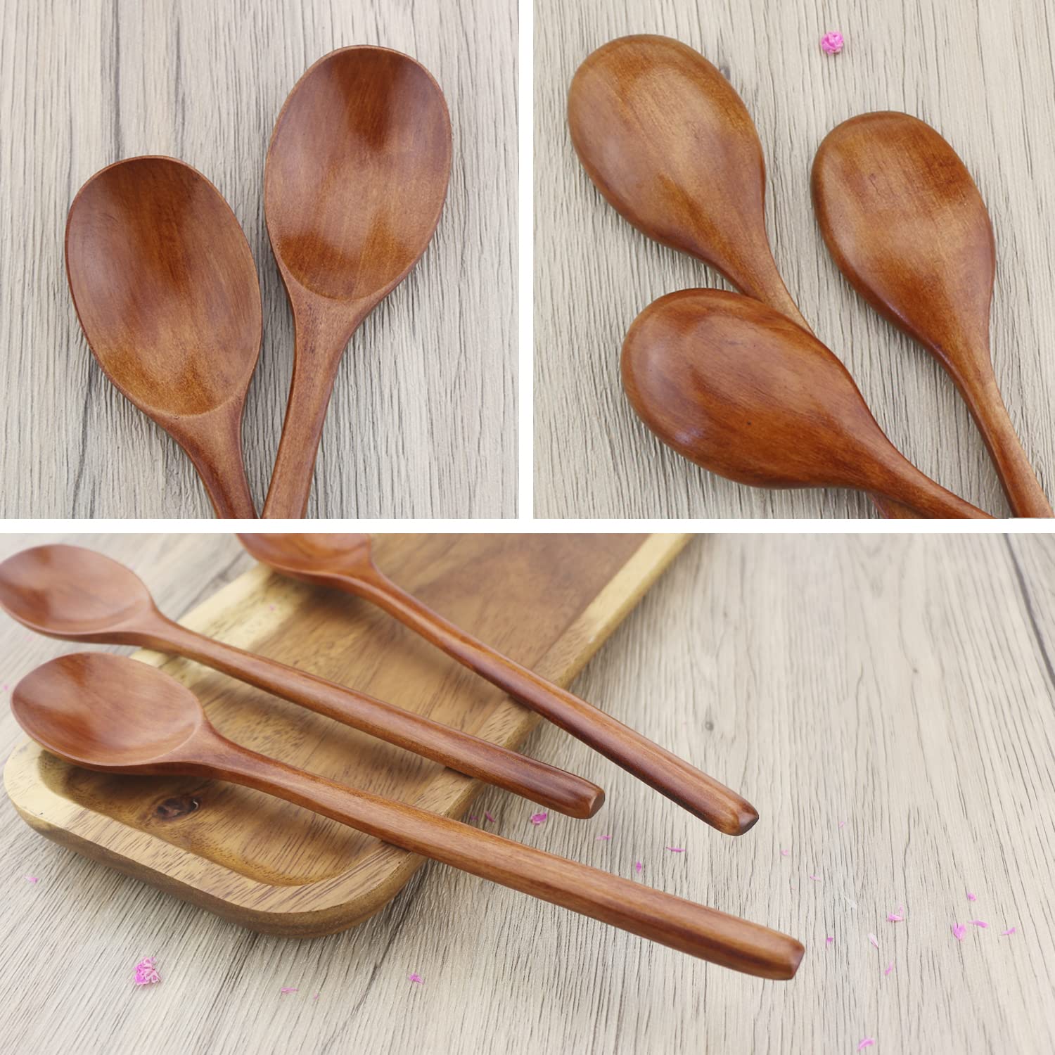 6 Buah Sendok Kayu Peralatan M - Tea Coffee Utensils ulasan dan harga