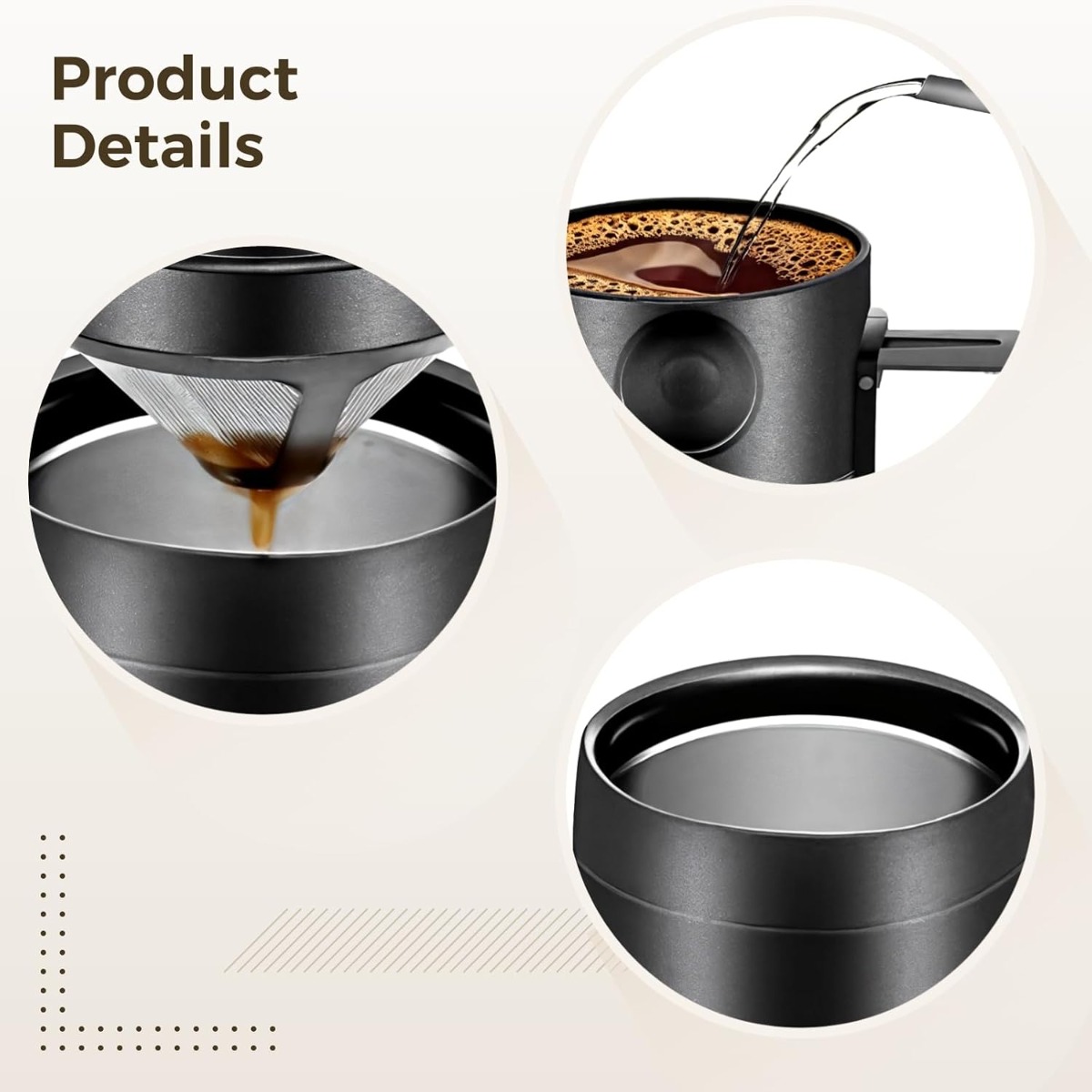 Mug Kopi Baja Tahan Karat 350/ - Coffee Tea Warmer ulasan dan harga