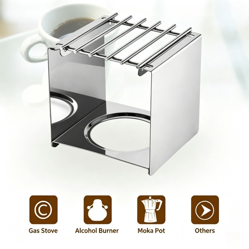 Penyangga Kompor Kopi Persegi  - Moka Pot Stove ulasan dan harga