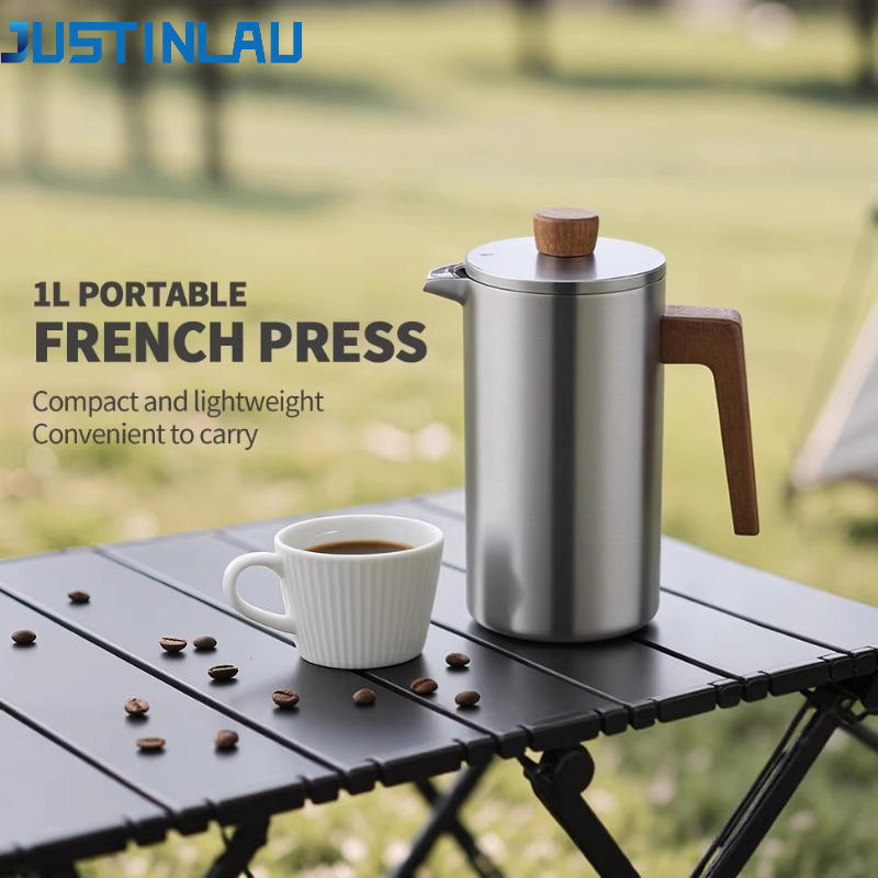 JUSTINLAU 1000ml Panci French  - Coffee Tea Press ulasan dan harga