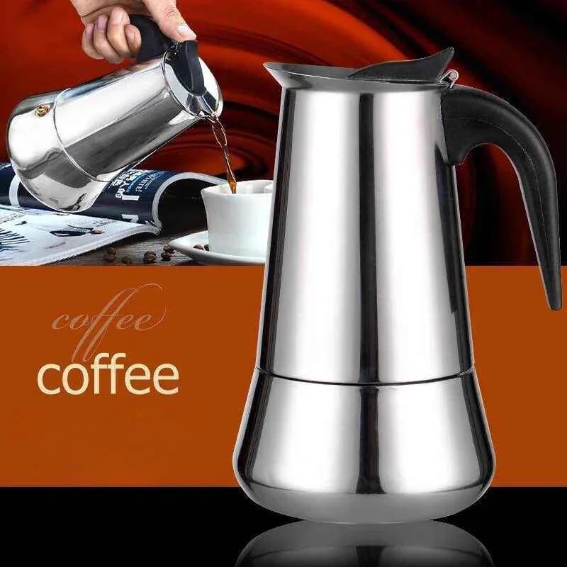 Mokka Espresso Latte perkolato - Moka Pot Stove ulasan dan harga