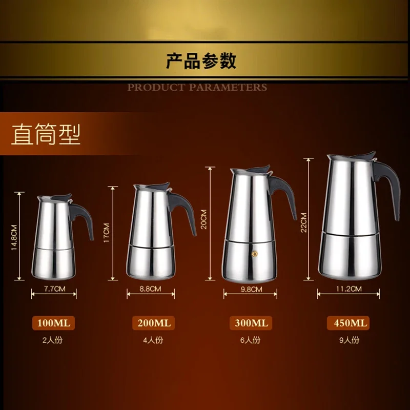 Mokka Espresso Latte perkolato - Moka Pot Stove ulasan dan harga