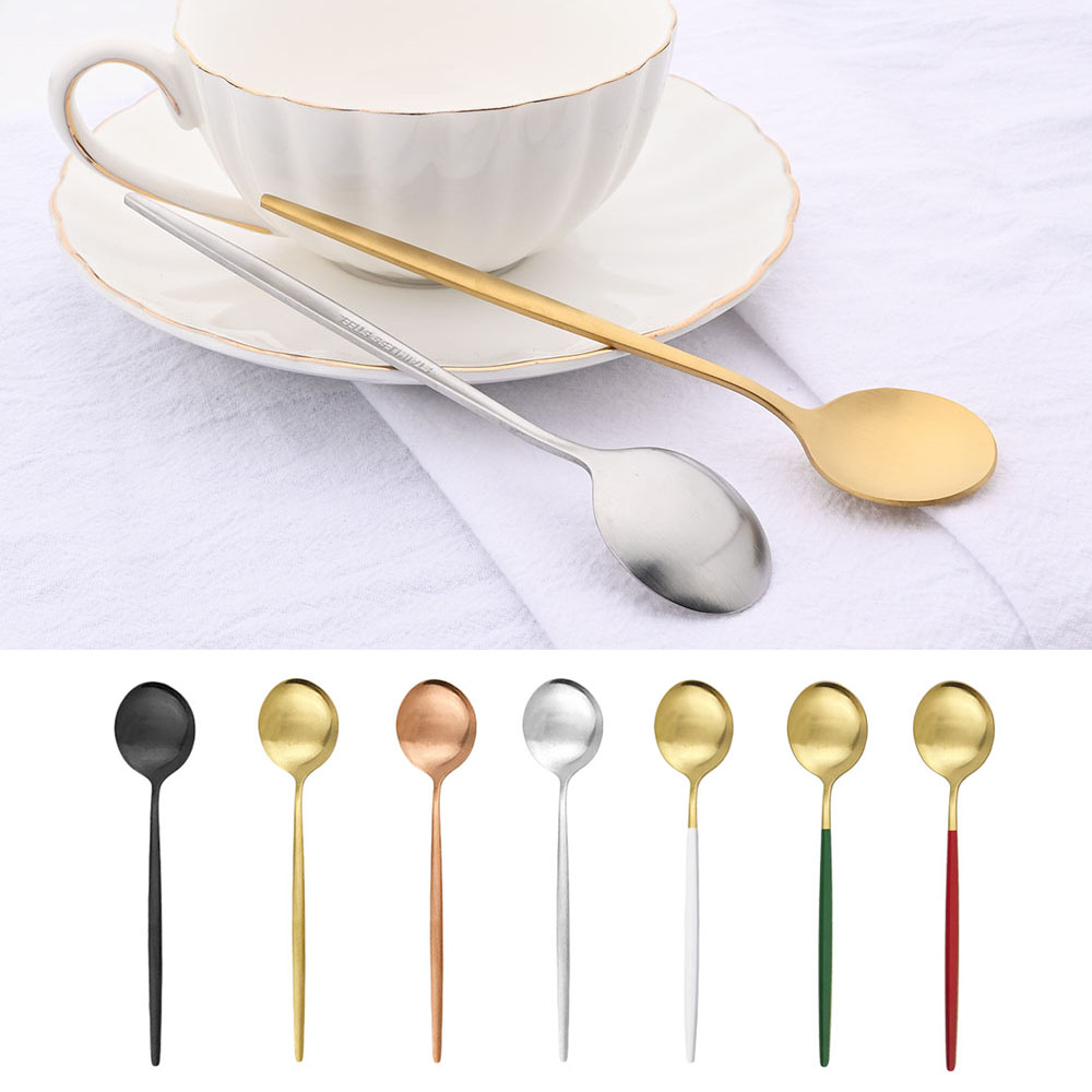 6Pcs Small Matte Spoon Tea Cof - Coffee Tea Sugar Canister Set ulasan dan harga