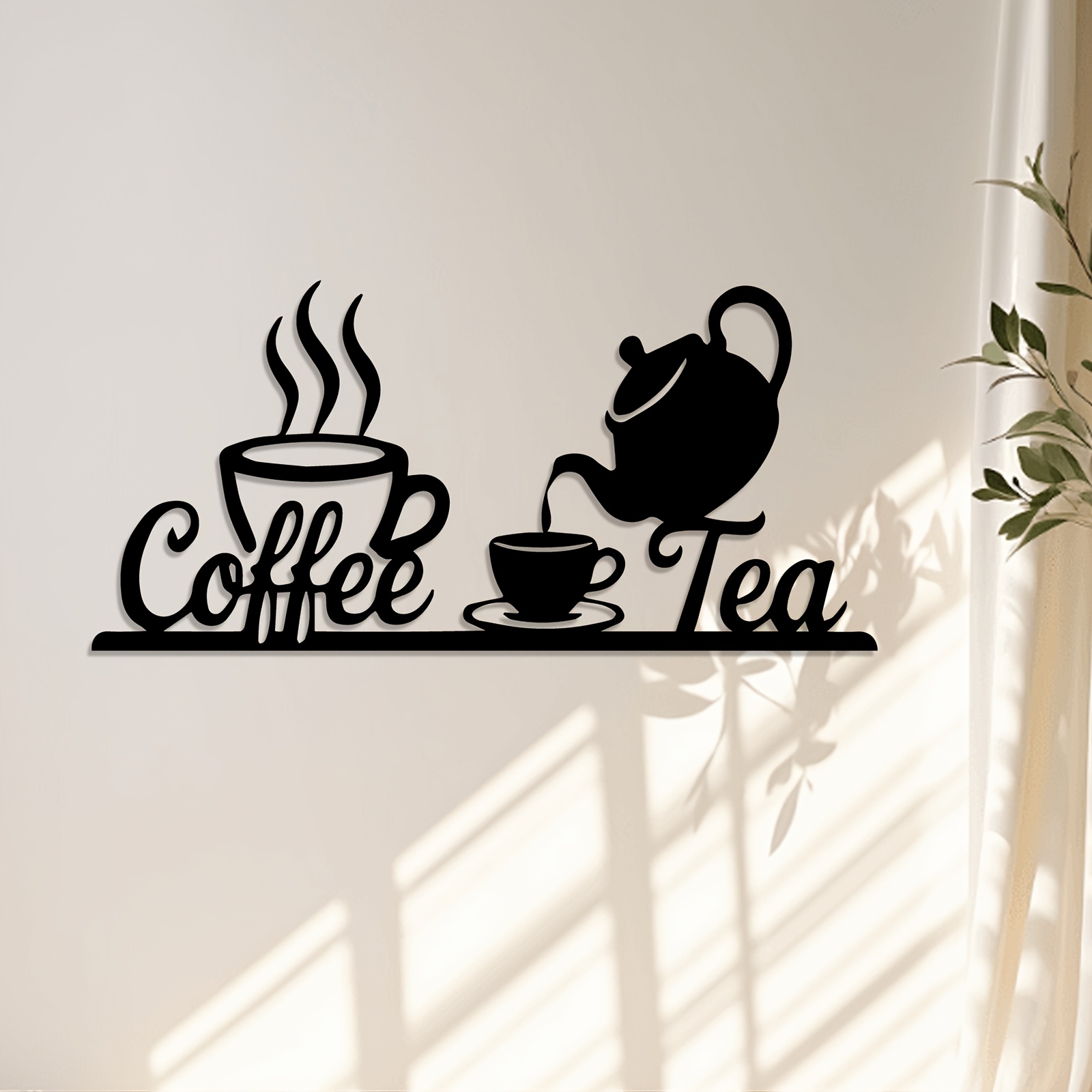 Papan Hias Dinding Logam Rusti - Coffee Tea Press ulasan dan harga