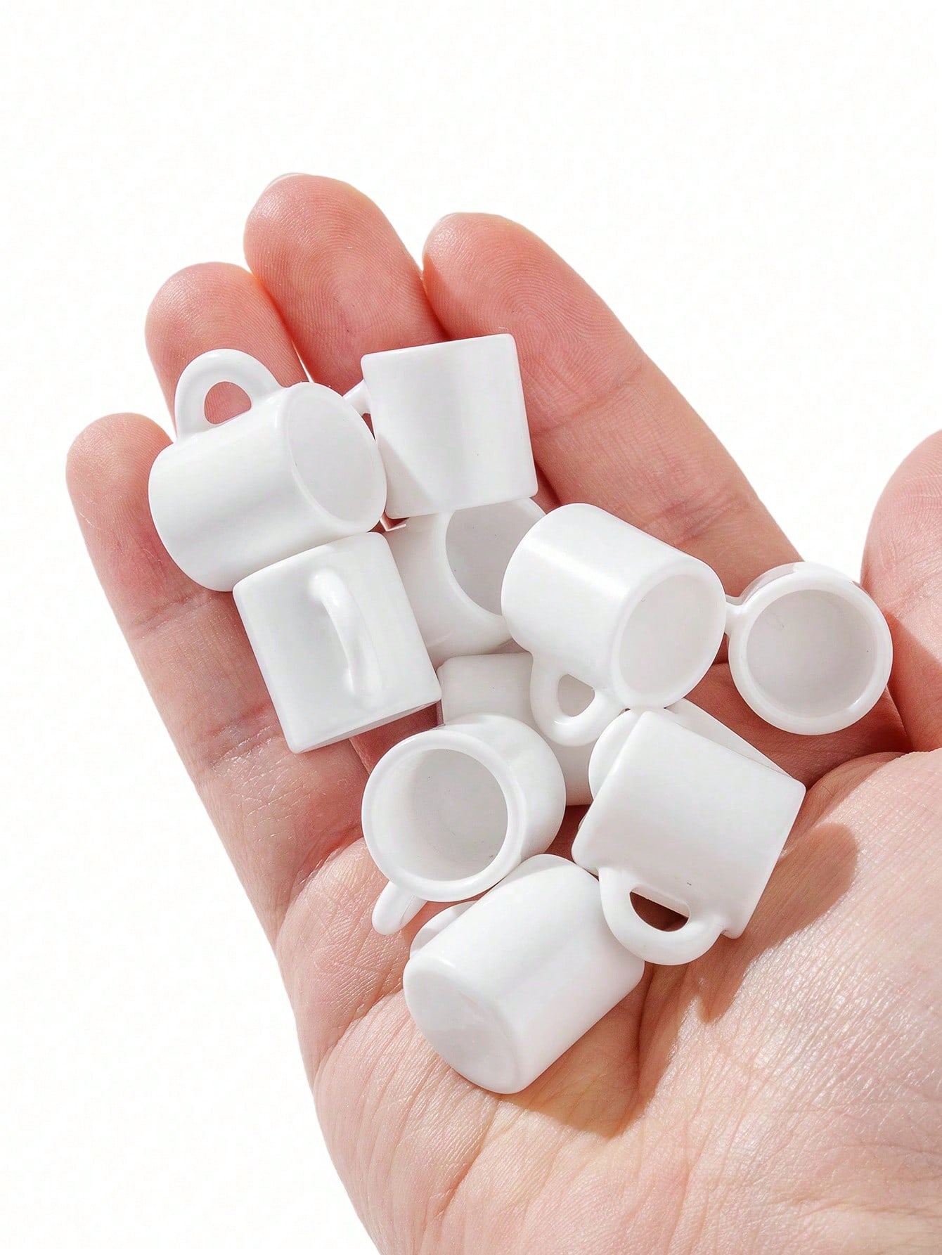 10 Buah Mug Putih Miniatur Rum - Coffee Tea Mugs ulasan dan harga